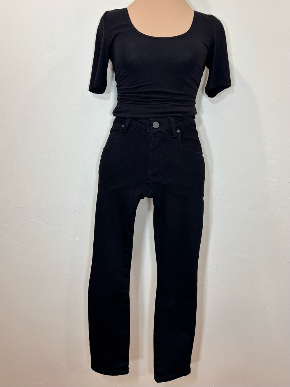 NWT Universal Standard Seine Skinny Jeans in Black, Size 0 Petite